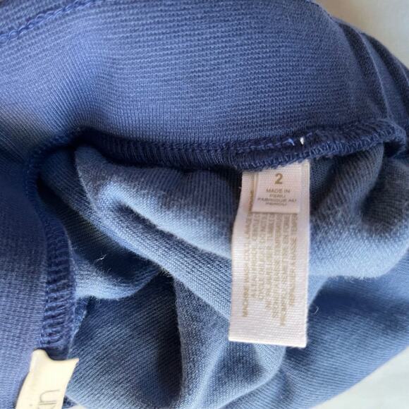 SKIN WORLDWIDE Audriana Azure Blue Velour Joggers Women's Size 2/M NWT - Picture 3 of 6